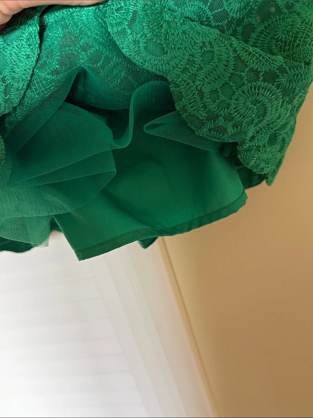 Janie and Jack Green Lace Party Dress for Girls
